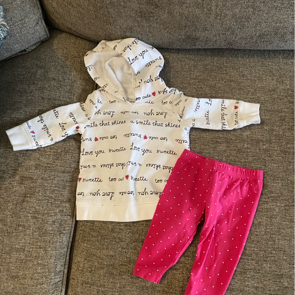 NWOT 6m 2 piece adorable girls outfit